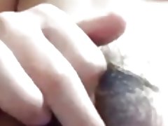 Asia berbulu masturbasi